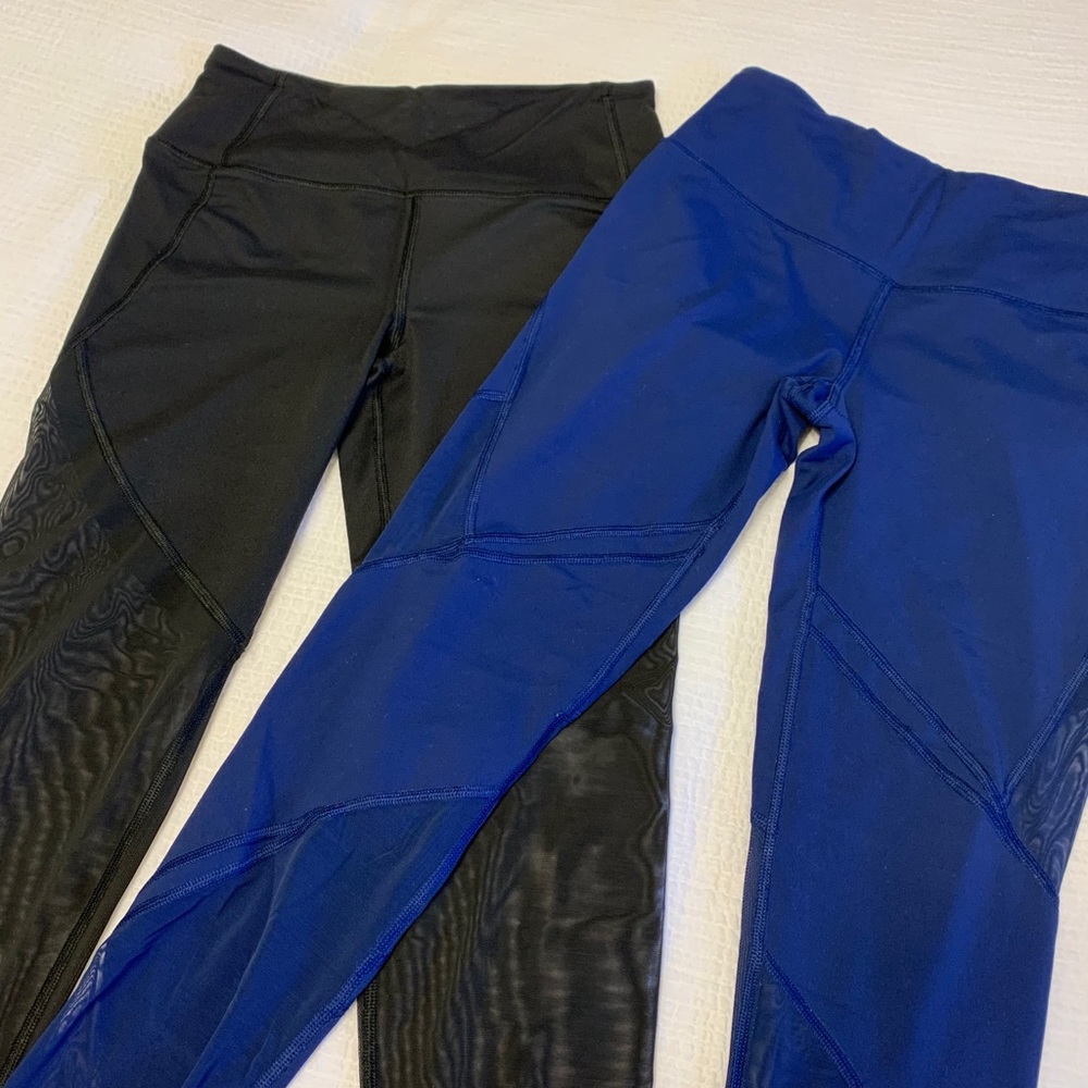 (2) pair VSX VS Sport mesh detail leggings